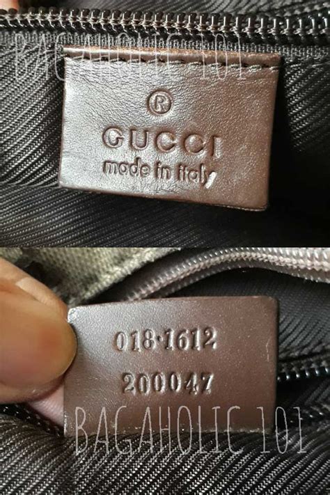 do all authentic gucci bags have serial numbers|how to authenticate Gucci bags.